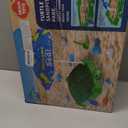 Turtle Sandbox with Lid and Adjustable Umbrella, Large Square Sand Box with 6 Molds & 4 Shovels, Outdoor Beach Toys for Toddlers Ages 3+