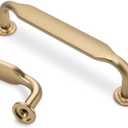 KOMOTIA 10 Pack 3-3/4 Inch Cabinet Pulls Champagne Bronze Kitchen Handles Zinc Alloy Drawer Pulls Solid Cabinet Hardware