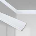 Hungbak 12 Pack Ceiling Crown Molding Trim for Home Decor, 56.7" Long x 3.6" Face