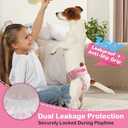 Dono Disposable Pull It Up Female Dog Diapers, 360 Stretchy Waist Puppy Diapers, Super-Absorbent Doggie Diapers with Rapid-Dry Technology Leak-Proof Design for Doggy in Heat Period, S 10 Pcs