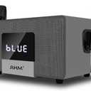 RHM K222 Karaoke Machine for Smart TV with Optical InputUltra-Low Latency, 3-Mic Support, 90FT Range, 70W Rich Stereo Sound, Voice Beautifier, Bluetooth/RCA, Perfect for Family Parties