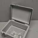 Outdoor Waterproof Electrical Box Junction Box Weatherproof IP67 ABS Plastic Enclosure Switch Router Project Box Electronics DIY Enclosure With Mounting Plate Wall Bracket Grey 8.6"x6.6"x4.3"