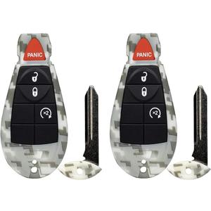 2X New Camouflage Keyless Entry 4 Buttons Remote Start Car Key Fob Fobiks IYZ-C01C 56046707AE Compatible with Chrysler Town Country Dodge Challenger Charger Durango Grand Caravan Journey & Ram 2X New Camouflage Keyless Entry 4 Buttons Remote Start Car Key Fob Fobiks IYZ-C01C 56046707AE Compatible with Chrysler Town Country Dodge Challenger Charger Durango Grand Caravan Journey & Ram