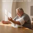 CAVN Blood Pressure Monitor, One-Touch Barrel-Type Upper Arm Blood Pressure Monitors for Home Use, No-Wrap Auto-Fit Design, Fits Arms 7.1"-16.5", 3-Color Backlight, 2 Users 2×99 Memory