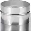 PATIKIL 6" Duct Connector Flange, Galvanized Air Ducting Mounting Plate Dryer Vent Chimney Top Plate Square to Round for Heating Cooling Ventilation HVAC Exhaust Fan Vent Systems, 10"x10"