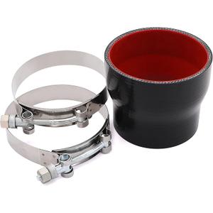 Straight Reducer Coupler Silicone Hose ID 3inch to 3.5inch 4-Ply with Stainless Steel T-Bolt Clamp for Turbo/Intercooler/Intake Piping