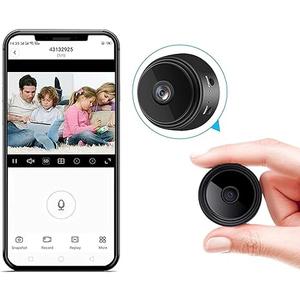 X W EI UNION Secret Camera Spy Camera Room Camera WiFi Home Security Camera Mini Hidden Camera Video Recorder Night Vision Live Feed Playback Phone App Control, 2 Packs