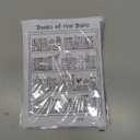 Books of The Bible Sticker, Scripture Reading Tracker Coloring Page, Bible Study Supplies Paintable Labels, Start Bible Journey Chapters Sticker Incl Old and New Testament 66 Books (10) Pack of 5