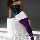 Mila Marutti Opaque Purple Tights for Women | Soft Microfiber Stockings Plum Color Pantyhose - Violet, S (Purple, S)