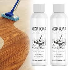 Mteawl Mop Soap for Floor Cleaning, 120ml Scented Mop Cleaner Soap, Scented Mop Soap Household Supplies Cleaner for Home, Kitchen, Floor 2 Pack