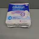 Always Discreet Incontinence Pads for Women with Bladder Leaks, Sensitive Skin Pads Moderate Absorbency, Regular Length, 57 Count