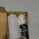 SAMODRA Kitchen Sink Soap Dispenser,Lotion Dispenser,ABS Dispenser Built-in Pump Head with 11 oz PET Bottle, Refill from Top Black Matt