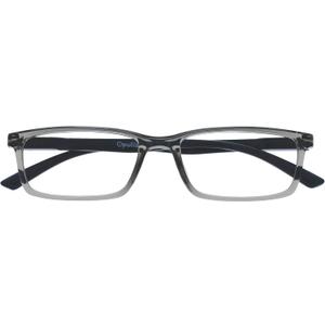 OPULIZE SEE Blue Light Blocking Glasses for Women and Men, Narrow Frame, Spring Hinges, Anti-Reflective Computer Glasses, Grey (Pack of 1)