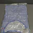 Hilinker Women Striped Pajama Set Short Sleeve Top with Pants Sleepwear 2 Piece Lounge Sets Blue White Stripe (Blue, XL)