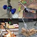 FTH Premium Stainless Steel Grabber Reacher Pickup Tool Heavy Duty Trash Picker Log BBQ Fireplace pits Snake Tongs (41 inch)