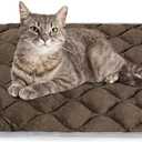 ULIGOTA Self Warming Cat Bed Self Heating Cat Mat Thermal Pet Bed Mat Self-Warming Dog Crate Pad