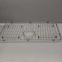 Stainless Steel Sink Grid and Protectors for Bottom of Kitchen Sink, 26" X 14 1/16" Sink Bottom Grid with Rear Drain for Single Sink Bowl (26" X 14 1/16")
