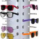 Display 40 PCS for Sunglasses Eyewear Glasses Rack Holder Stand Display with Mirror Turning Rotating Spinning