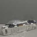 Toem Loofah Back Scrubber for Shower | Bamboo Charcoal Fiber Infused | Loufas for Men & Women | Includes 1 Long Handled Shower Sponge, 1 Bath & Shower Luffa Pouf & 1 Hook to Hang Stuff (Slate Grey)