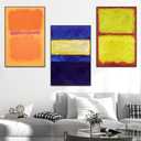 FCHUI Wall Art, Canvas Frame Simple Natura Abstract World Famous Painting Prints, Large Size Paintings Set of 3 Aesthetic Wall art decor for Living Room Bedroom Kitchen Office, 16" X 24" X 3 pieces