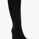 Juliet Holy Women's Knee High Boots Stacked Block Heel Pointed Toe Riding Boots 8