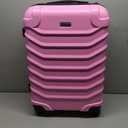 InUSA ENDURANCE Luggage with Spinner Wheels | Durable Lightweight Hardside Suitcase, Spacious Travel Bag with Handle and Trolley | 24-Inch Medium Checked Luggage | Pink