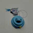 Interactive Cat Toy: 5 in 1 Automatic Cat Toy for Indoor Cats, USB Rechargeable Hide and Seek Toy with PVC Cover, Rotating Feather toys, Battery Operated Kitten Laser Toy with Feather Accessories Blue