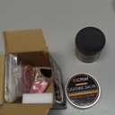 BSCPAM Light Brown Leather Recoloring Balm with 100ml Mink Oil,Leather Couch Scratch Remover,Leather Repair kit for Vinyl Furniture and Car Interior,Leather Dye Paint,Mink Oil for Leather