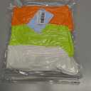 2 x Women's Neon Scrunch Crew Socks 80s 90s Retro 3-Pack Cotton Stacked Boot Calf Cozy Ribbed Slouchy Socks Size 5-10 (1-white/Neon Green/Neon Orange)