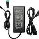 Auplf 24V 6A 144W AC Power Supply Adapter, 100-240V AC to DC, 5.5mm x 2.1mm DC Plug, for LED Strip Lights, CCTV Cameras, Other 24V Devices