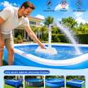 1200 GPH Above Ground Pool Filter Pump with Timer, Plug & Play Submersible Filter System, No Hose or Air Bleeding Needed, Adjustable Flow Rate & Height, Visible Filter Window UV-Resistant Pools Pumps