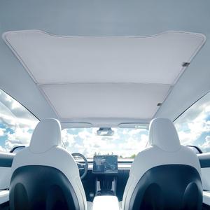 Tesla Model Y Sunshade Roof, Magshade for Model Y to Block UV and Keep Cooling, Magnetical Foldable Sunshade for Glass Roof 2025 2026