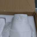 White 4 Inch, Terracotta Clay Pots with Drainage Holes, Pack of 20, for Succulents and Plants, DIY Crafts