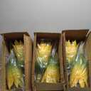 2 Pack Artificial Agave Plants 28 Inch Large Size Fake Succulent Stems Realistic UV Resistant Faux Plants for Outdoor Decorating Tropical Plant Greenery Front Porch Decor - 29 Leaves, Yellow
