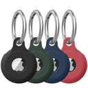 4 Pack for Airtag Holder Case with Keychain, Soft Silicone Airtags Key Ring Cases Cover Tags Chain for Apple Air Tag GPS Item Finders Accessories, for Backpack, Luggages, Pets (4Pack)