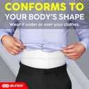 Abdominal Binder for Women & Men Post Surgery Recovery, 9 inch 3 Panel Waist Compression Band, Wrap Support for Bariatric, Belly, Stomach, Postpartum, Hernia, Latex-free, Breathable Fabric. Black L-XL