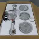 Modern 3 Light Crystal Vanity Light, Chrome Vertical Bathroom Light Fixture Over Mirror for Dressing Table Sink, Compatible with Dimmable Bulbs (Bulbs Not Included)