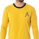 Star Trek The Original Series Men's TOS Costume Long Sleeve Tee Shirt - (Captain Kirk, XXX-Large)