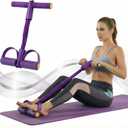 Pedal Resistance Band with Handle, 6-Tube Foot Pedal & Ankle Puller Exercise Band for Full Body Workout, Multifunction Home Gym Equipment for Arms, Legs, Abdomen, Waist Training