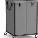 SONGMICS Laundry Basket with Wheels, Removable Liner Bag, 45 Gallon (170 L), 170L-Rectangular