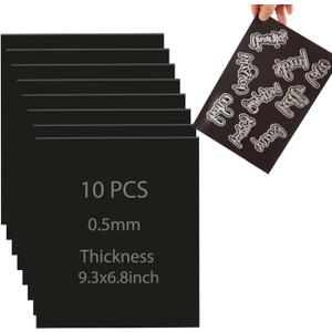 BAOFALI 10 PCS 9.3X6.8inch Rubber Soft Magnet Sheet for Metal Cutting Dies Storage Orangize Crafts Tool Scrapbooking Arts and Crafts Flexible Placement Mats 0.5mm Thickness