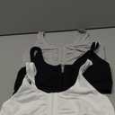 Fruit of the Loom Women's Multi-Pack Front Closure Cotton Bra (38, Black/White/Heather Grey 3-pack)