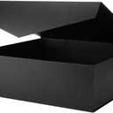 Black Extra Large Gift Box with Lids for Presents, 1 Count