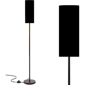Modern Standing Lamps Solid Color Backgrounds Graphic Design Backgrounds Floor Lamp Metal Pole Lamp with Linen Lampshade for Bedroom Living Room Office Nursery Reading Foot Switch