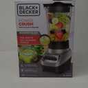 BLACK+DECKER PowerCrush Multi-Function Blender with 6-Cup Glass Jar, 4 Speed Settings, Silver
