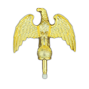 Service First Gold Eagle Finial Flagpole Topper