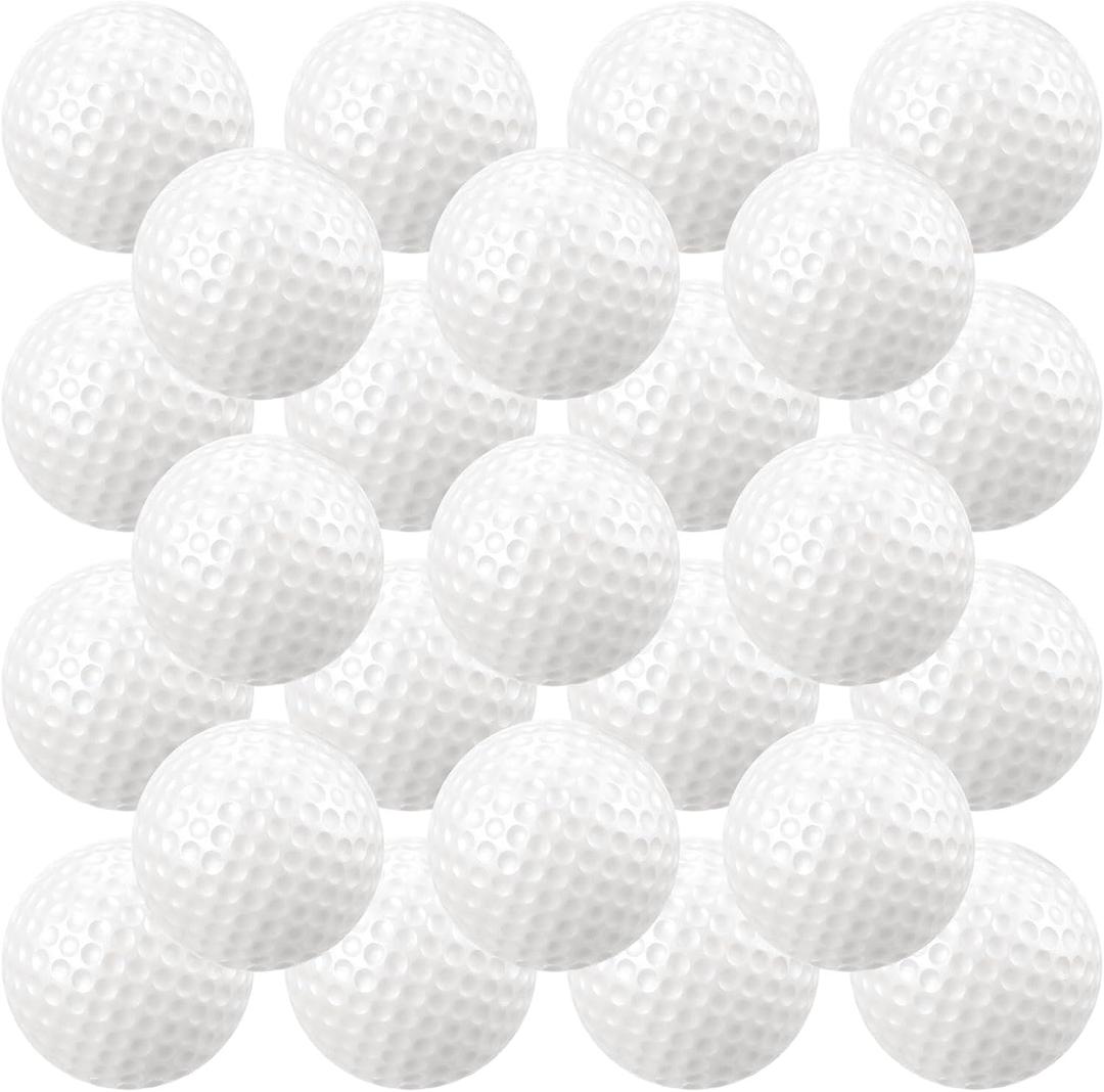 Junkin 24 Pcs Foam Golf Practice Balls Realistic Feel and Flight Training Sport Balls Elastic Soft Foam Golf Balls for Indoor or Outdoor Backyard Training, 1.65"