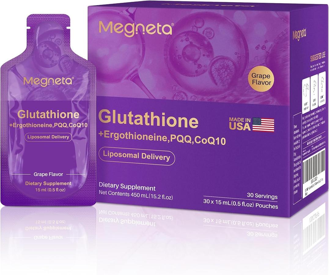 Liposomal Glutathione Supplement, 350 mg with PQQ & CoQ10, 30 Packets