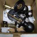 BESTTEN Keyed Alike Exterior Door Knob with Key Lock and Deadbolt, All Keyed Same, Matte Black Entry Door Knobs with Lock and Keys for Entrance and Front Door