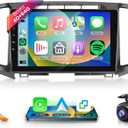 8 CORE 4G+64G Car Radio Stereo for Toyota Venza 2008-2016 with Wireless CarPlay Android Auto, 9 Inch 1280 * 720P IPS Touch Screen Android 13 GPS WiFi Bluetooth 32-Band DSP SWC HD Camera